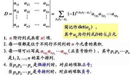 线性代数行列式总结笔记_线性代数向量知识点总结_https://bianchenghao6.com/blog__第4张