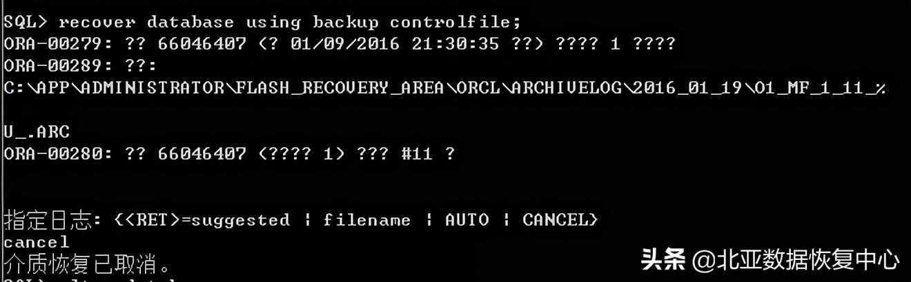 「北亚数据恢复」异常断电引起Oracle数据库报错的数据恢复案例_https://bianchenghao6.com/blog_数据库_第5张