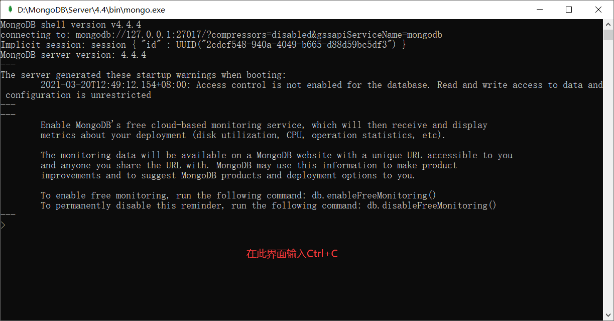 零基础学会MongoDB启动与停止_https://bianchenghao6.com/blog_go_第33张