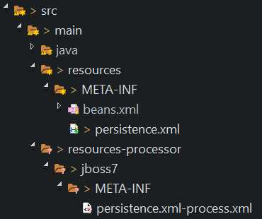 Maven 跨项目调用persistence.xml动态配置文件
