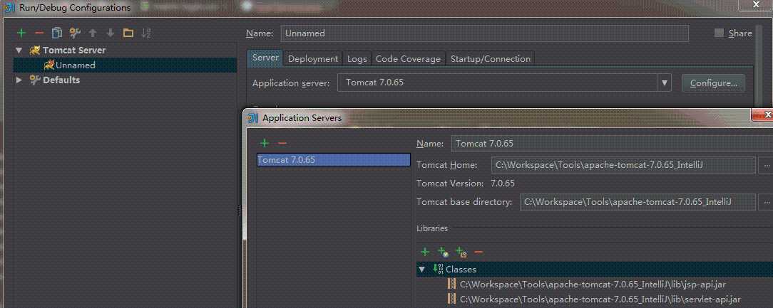 IntelliJ IDEA Tomcat配置 详解