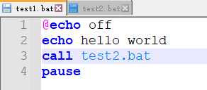 windows bat脚本学习一（基础指令）
