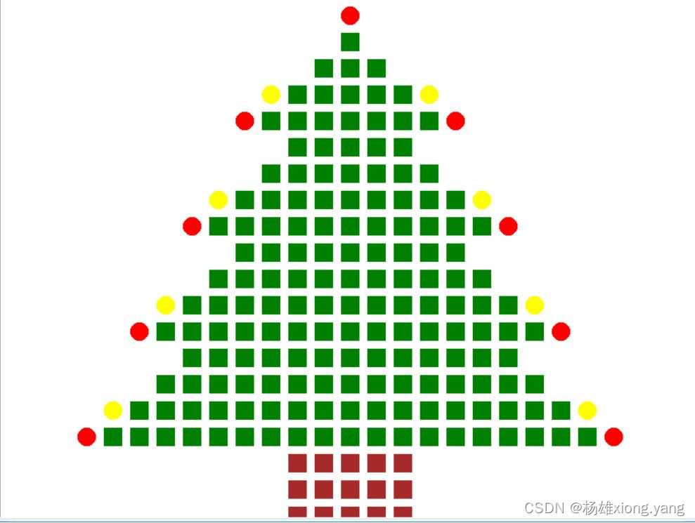 Python画圣诞树源码