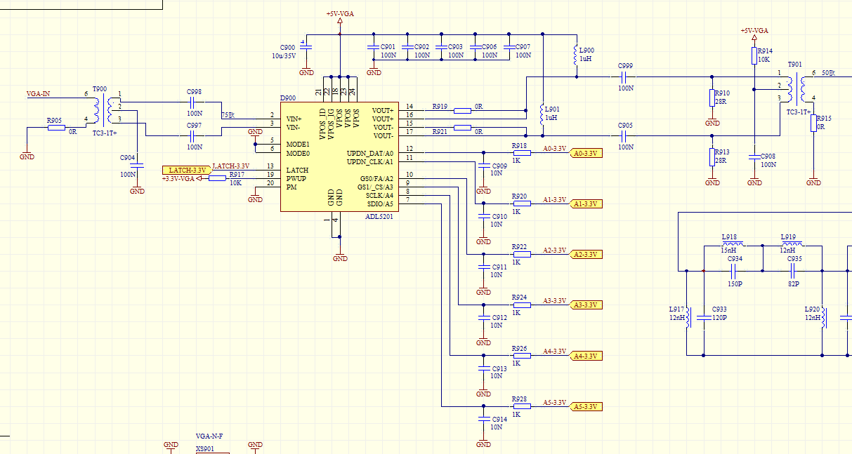 硬件电路设计之VGA ADL5201
