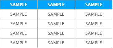 HTML中Table表格的使用与漂亮的表格模板