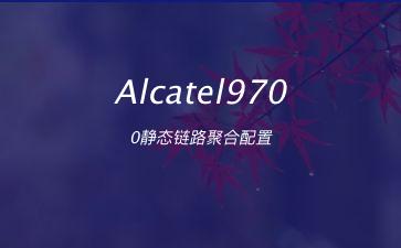 Alcatel9700静态链路聚合配置"