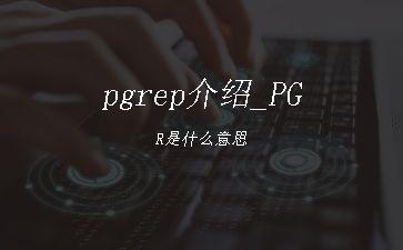 pgrep介绍_PGR是什么意思"