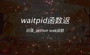 waitpid函数返回值_python