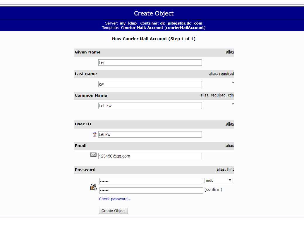 docker搭建LDAP统一用户认证