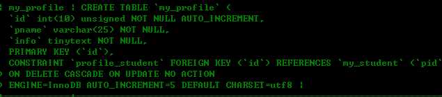 mysql 外键（foreign key）的详解和实例