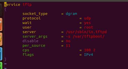 在Ubuntu中搭建TFTP服务器