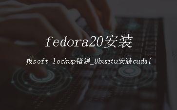 fedora20安装报soft