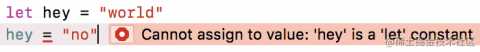 Cannot assign value compiler error