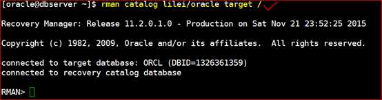 Oracle 11g R2 Rman备份与恢复