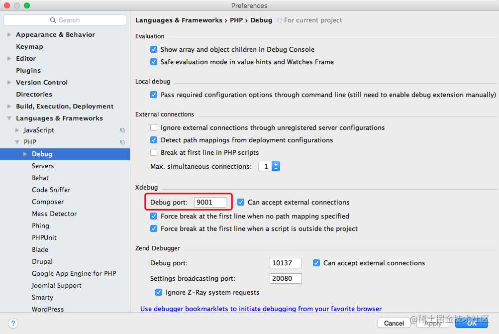 nginx+phpstorm+xdebug环境配置