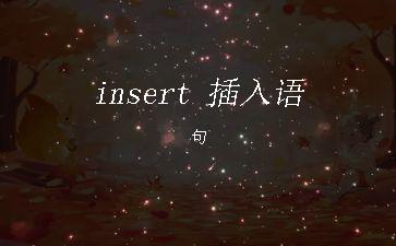 insert