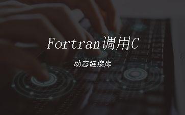 Fortran调用C动态链接库"