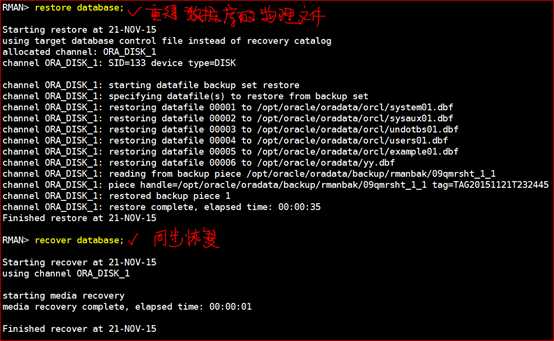 Oracle 11g R2 Rman备份与恢复