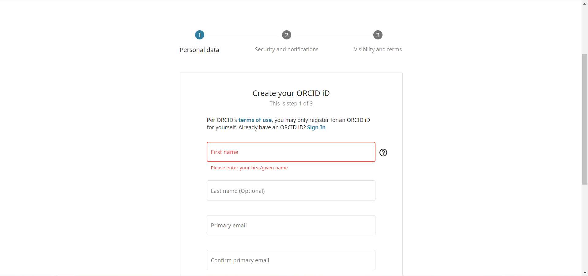 Overleaf使用ORCID进行注册和登录