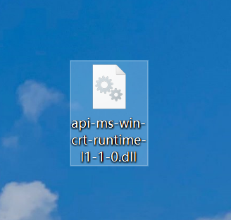 无法启动此程序，因为计算机中丢失api-ms-win-crt-runtime-l1-1-0.dll。尝试重新安装该程序以解决此问题。