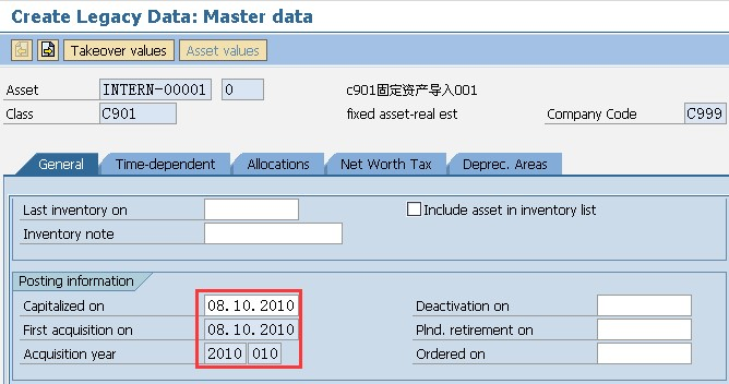 那些年-SAP固定资产导入AS91 <wbr title=