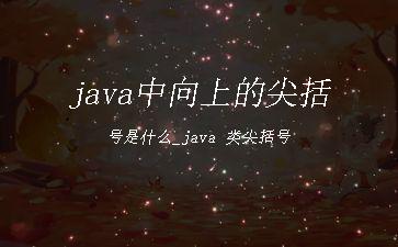 java中向上的尖括号是什么_java