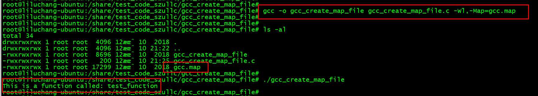 【Linux编程】如何使用gcc编译源代码时输出map文件？