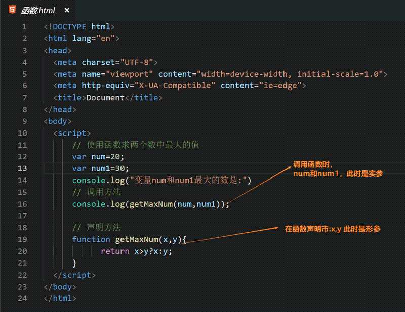 JavaScript函数介绍：5分钟了解JavaScript