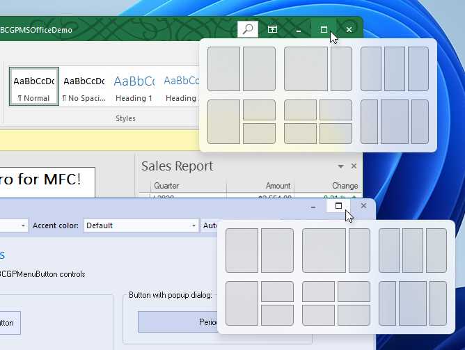 MFC界面库BCGControlBar Pro for MFC v33.1 - 更适配Windows 11