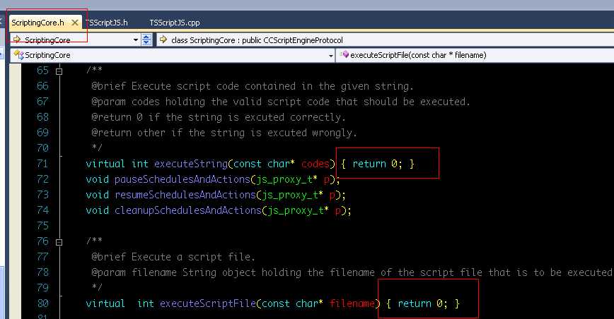 Cocos2d-x的SpiderMonkey的JavaScript与C++的交互(一) - 函数操作