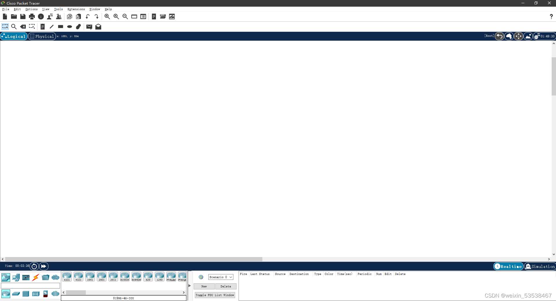 Cisco Packet Tracer简单使用教程——路由器配置，计算机网络实验「建议收藏」