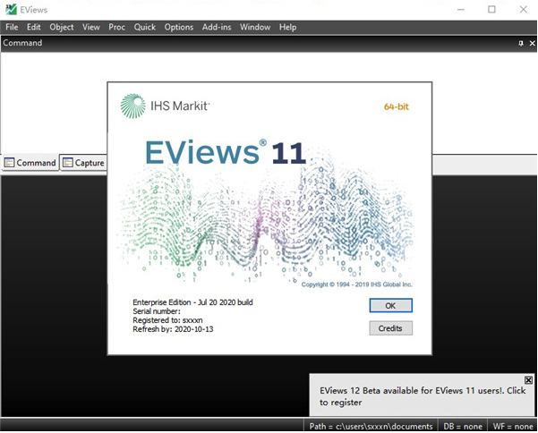 计量经济学软件EViews11正式版【附激活文件】