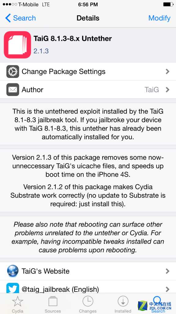 太极越狱v2.1.3更新包在Cydia中放出[通俗易懂]