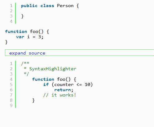 JS 插件----SyntaxHighlighter的使用