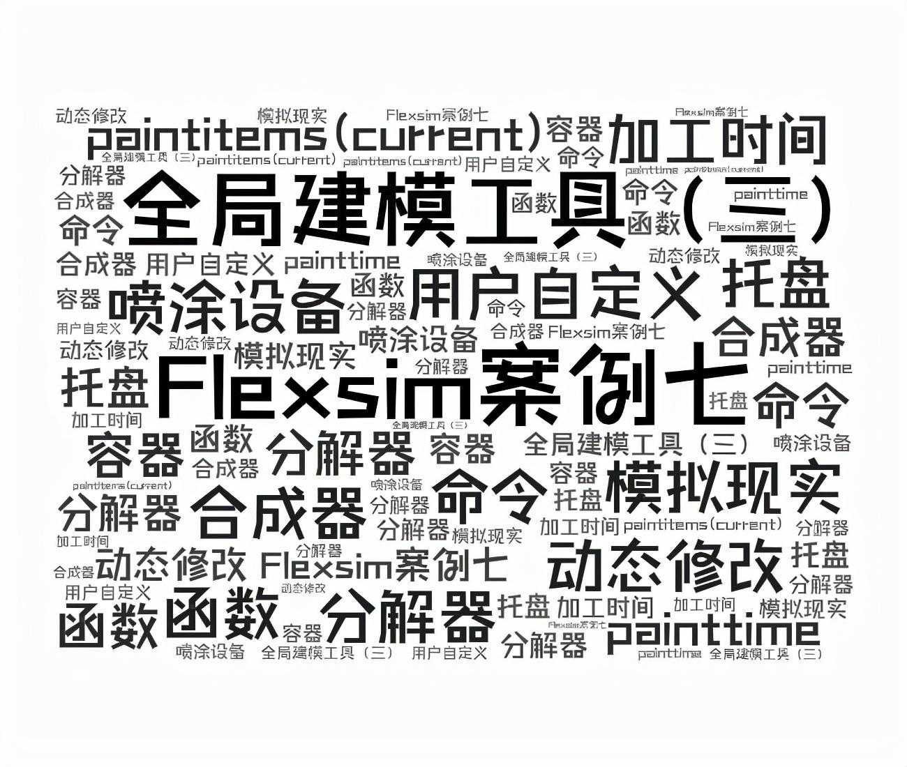 Flexsim案例七 全局建模工具（三）