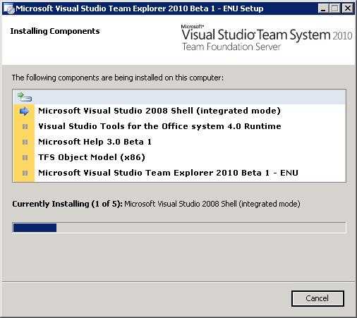Team Explorer installation