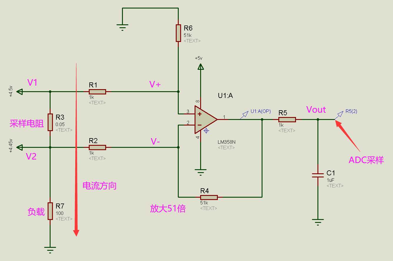lm358差分运放电流检测电路_5532前置放大电路图