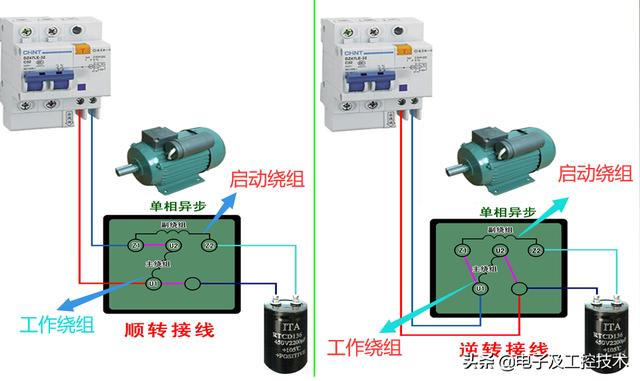 两相电机倒顺开关的接法是什么意思_220v电机倒顺开关接线图[通俗易懂]