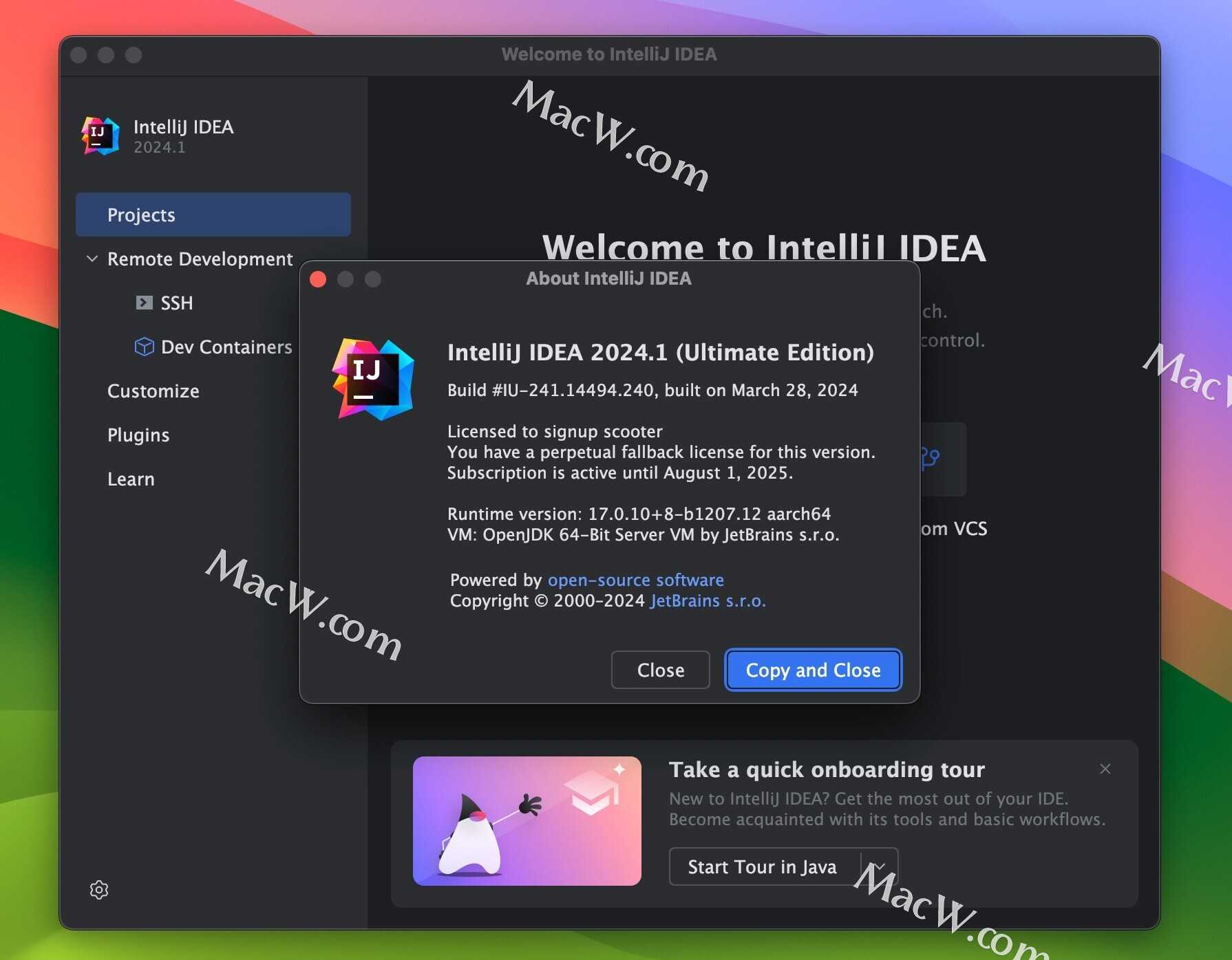 idea激活码2024.1(IntelliJ IDEA 2024 for Mac：Java开发者的强大助手)