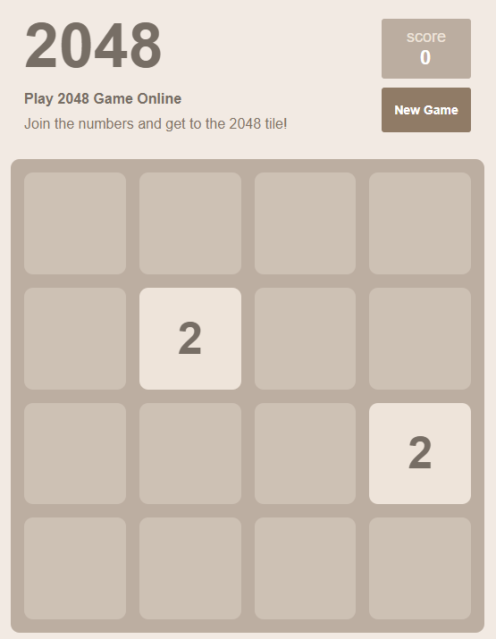 2048小游戏功能实现_数字游戏2048怎么玩