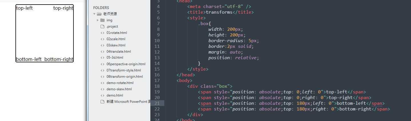 CSS3 transform 属性允许我们对元素进行哪些操作_htmlfloat