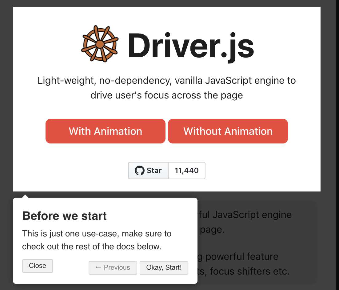 【Github】项目中使用driver.js来进行页面分步引导,增强用户体验