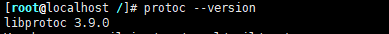 查看protoc版本