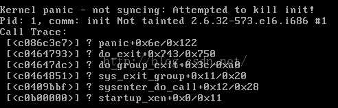 linux 开机提示 Kernel panic - not syncing: Attempted to kill init! 解决方案