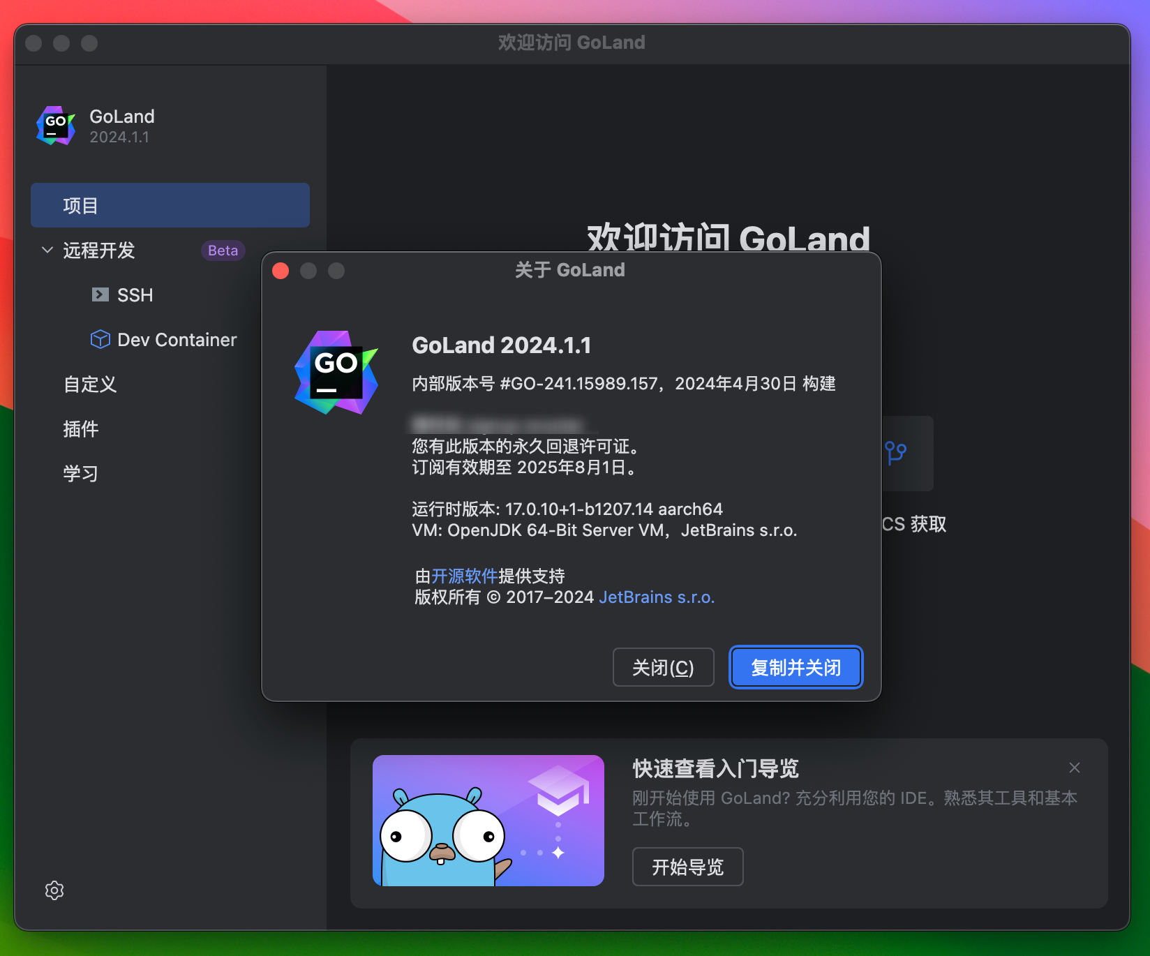 GoLand for Mac v2024.1.1 GO语言集成开发工具环境 免激活下载-1