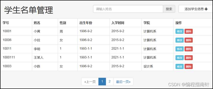 ssp竞赛_学生管理系统毕业设计