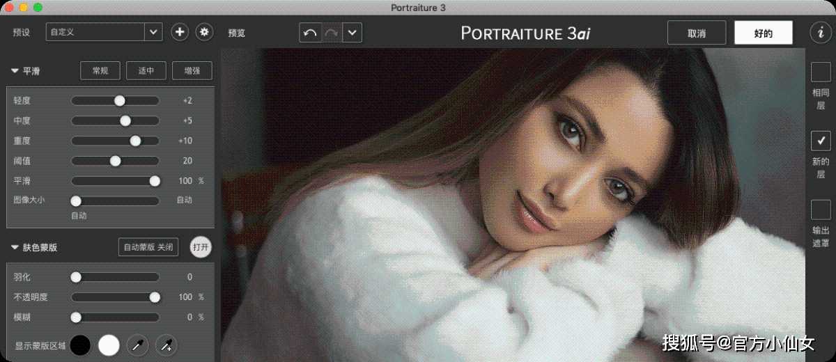 磨皮软件portraiture怎么用_磨皮portraiture