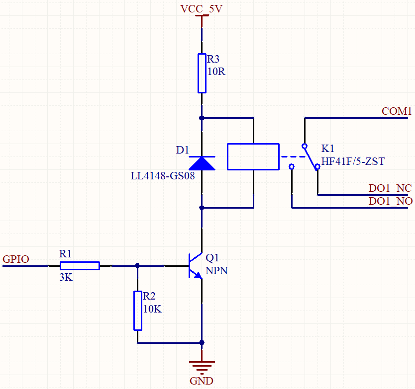 3极管控制的继电器电路_uln2803驱动继电器电路