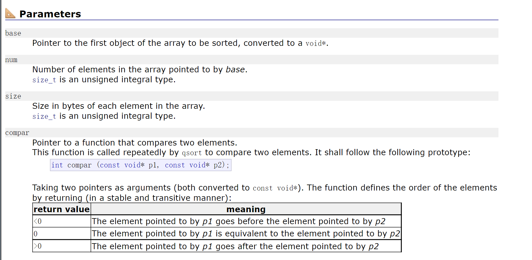 C语言qsort（）函数的使用（详解）