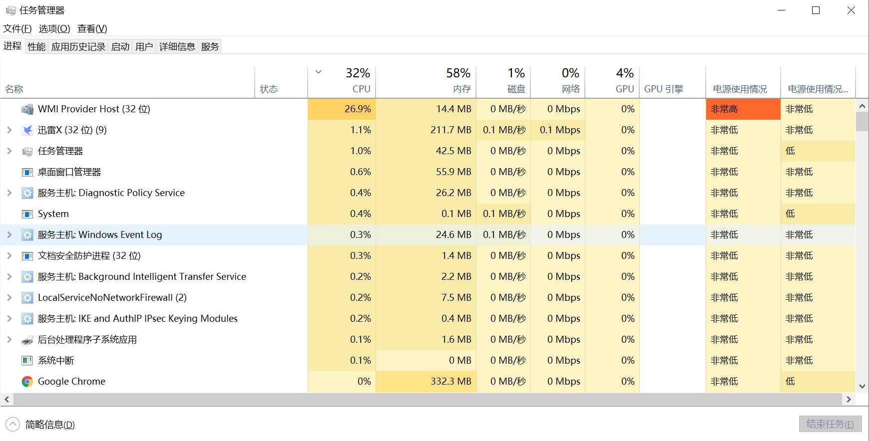 wmiproviderhost占用内存_windows主进程占用cpu过高